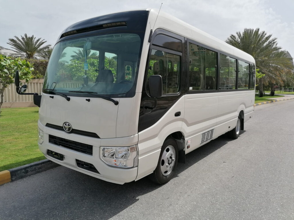 Toyota Coaster - Mini Bus - Tourist passenger bus - Group transportation Riyadh Limousine